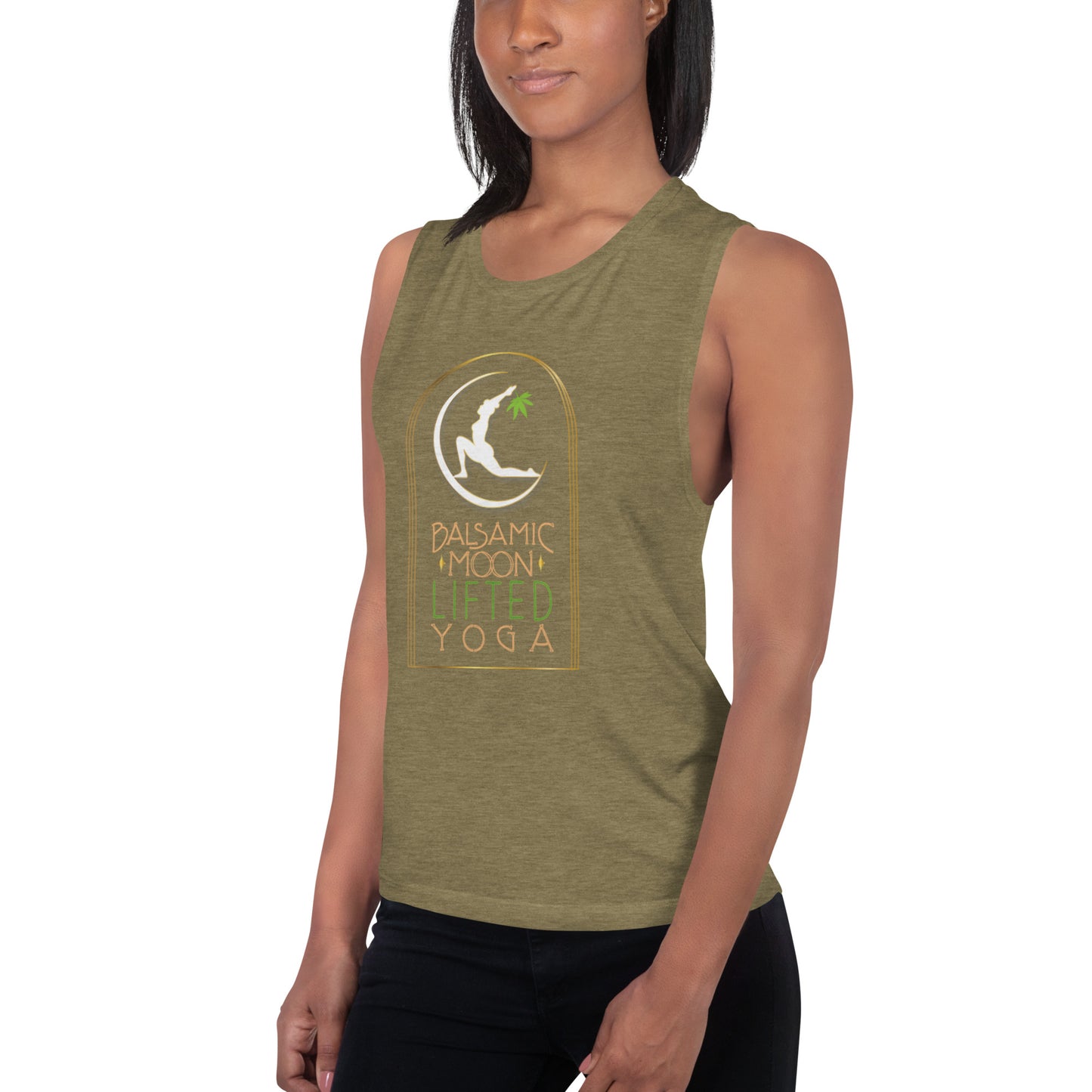 BMY Lifted Low Crescent Lunge Muscle Tank