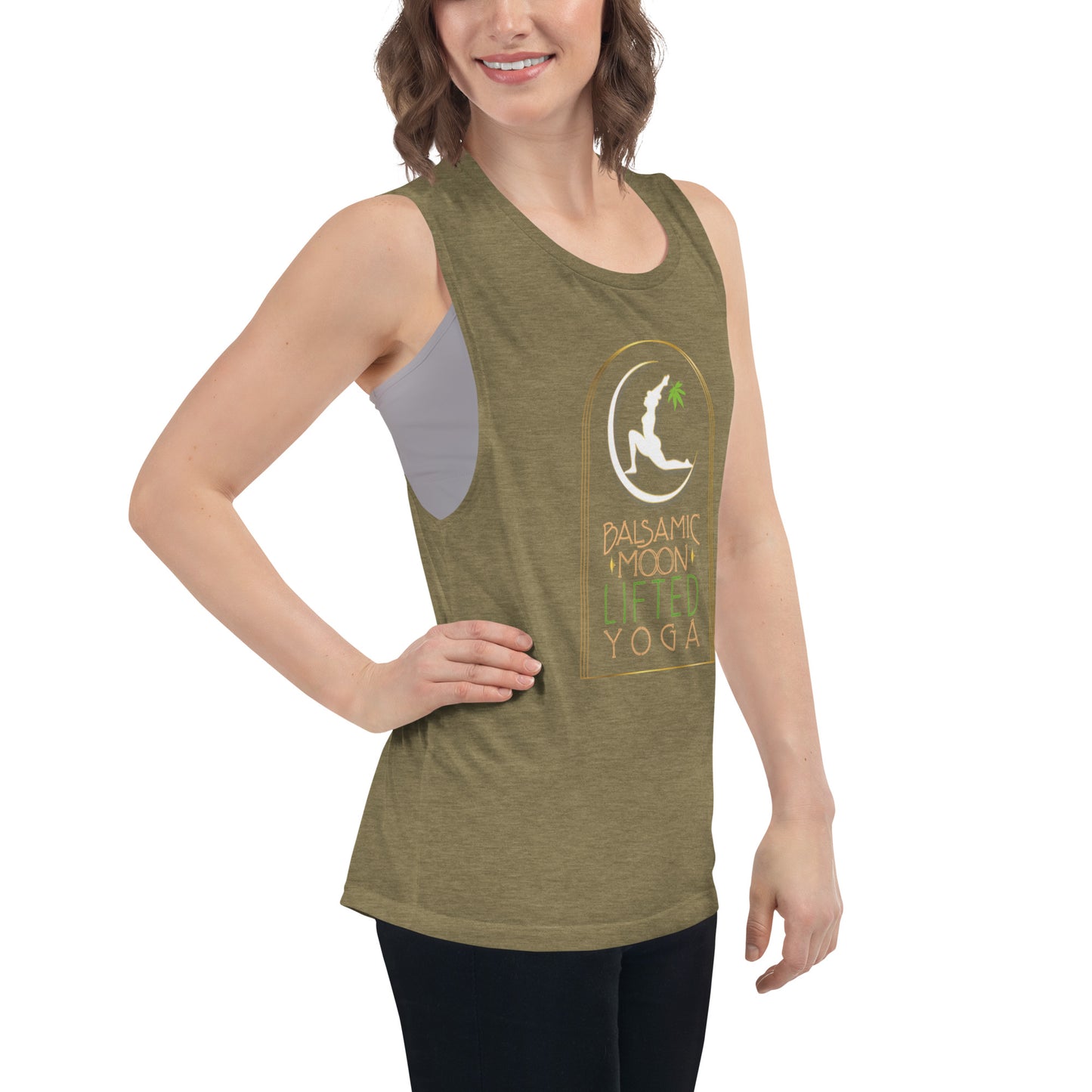 BMY Lifted Low Crescent Lunge Muscle Tank