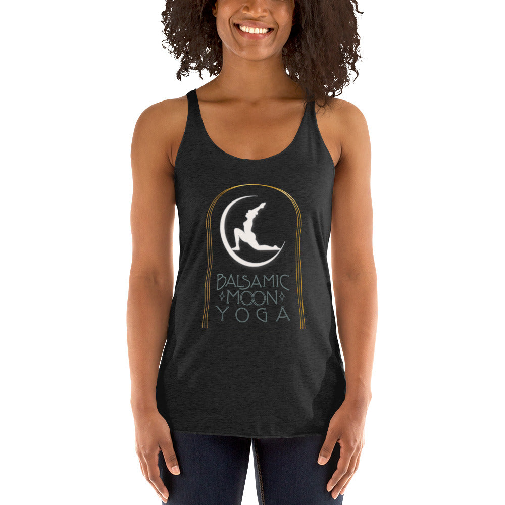 BMY Low Crescent Lunge Logo Racerback Tank